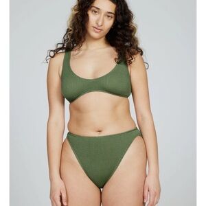 Youswim Juniper Green Bikini Bottoms / Stretch 1